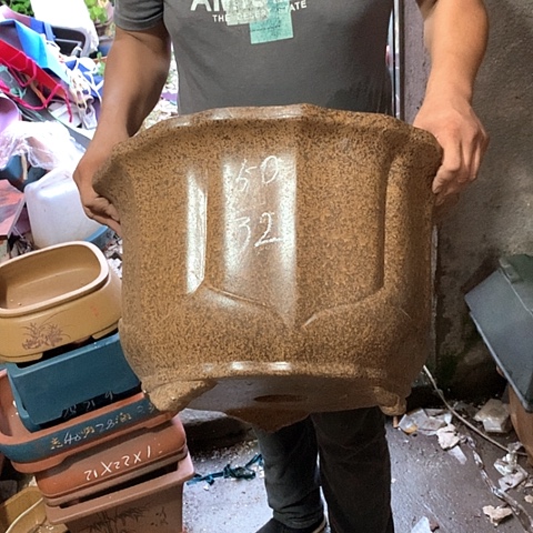 紫砂花盆手工艺品