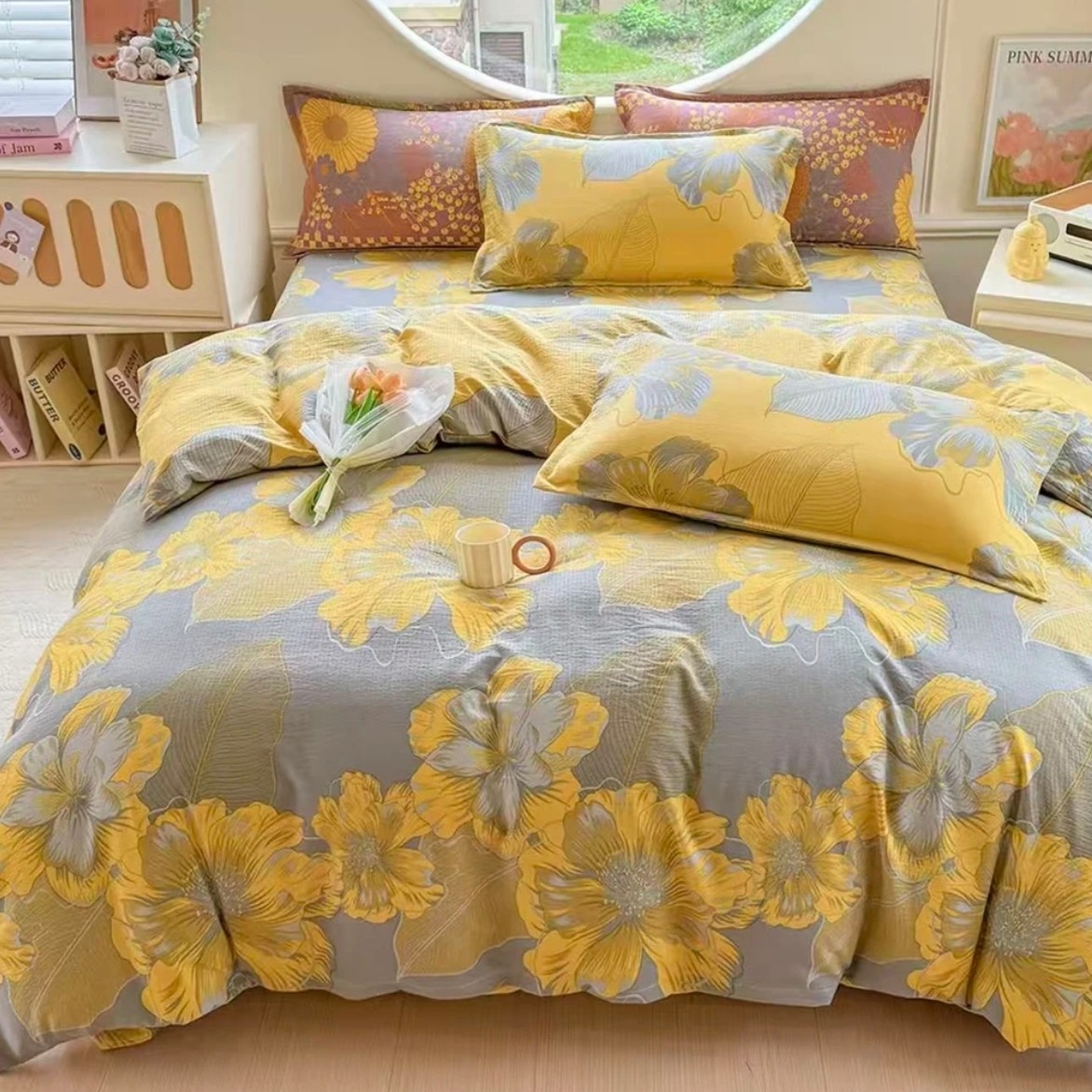 【新品火爆款】初春花蕊双人床单（230*230cm±5cm）