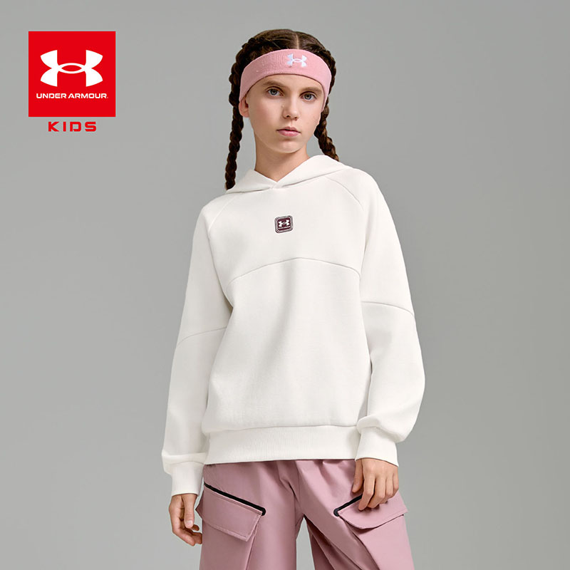 Under Armour/安德玛大童保暖套头春秋休闲长袖套头连帽卫衣3166