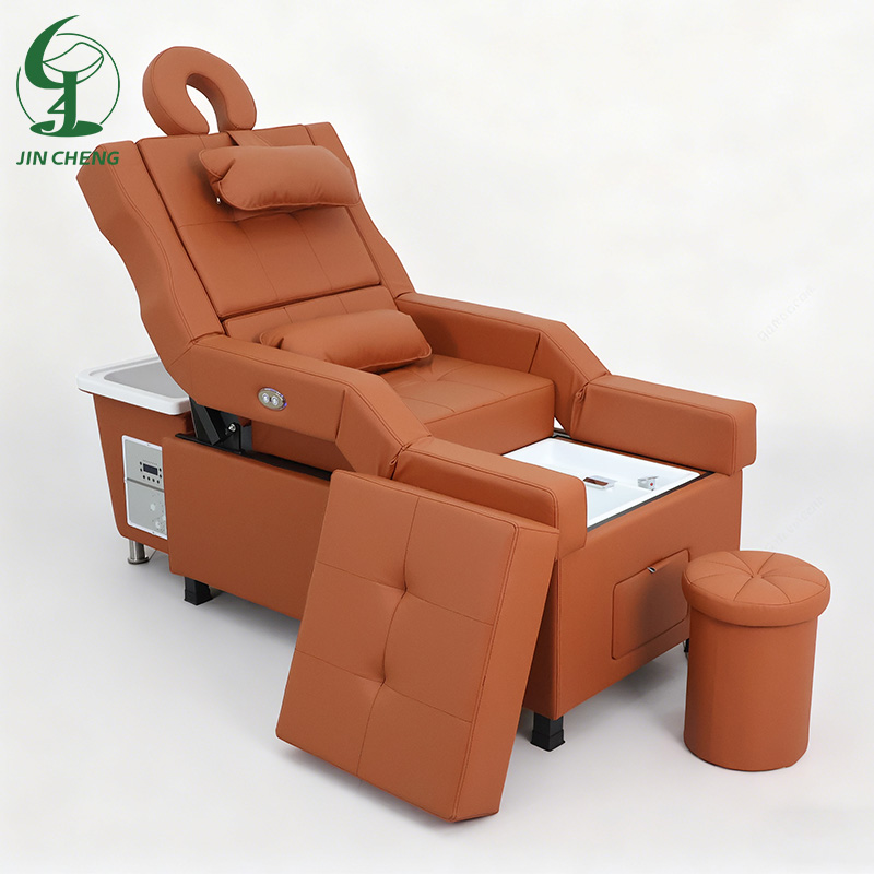 电动背部升降头疗足疗足浴一体沙发床水循环头疗按摩美容采耳沐足