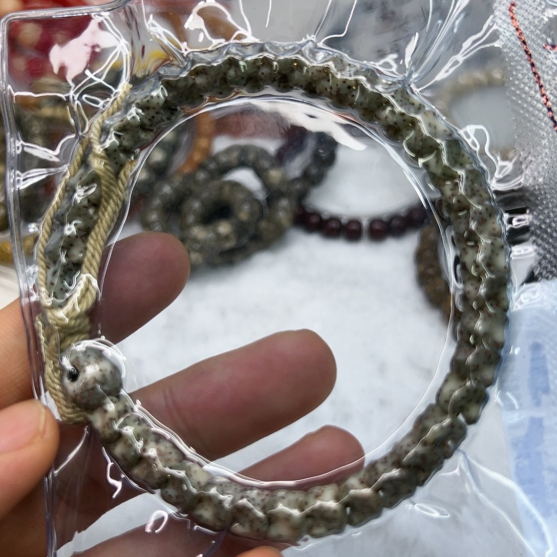 星月菩提手串85王者石玉星月菩提单圈社古