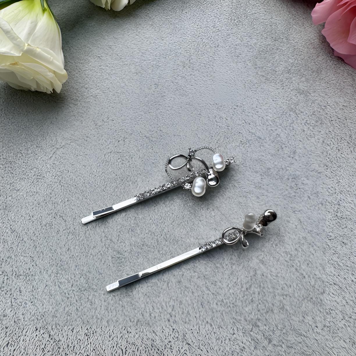 锌合金“喜饰家”手工简约边夹百搭气质韩风少女组合装一字夹