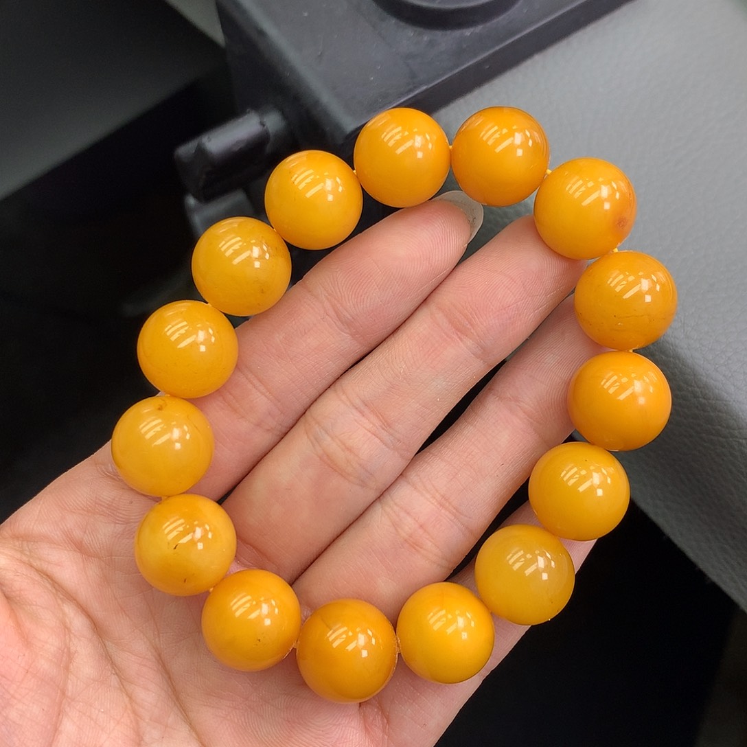 琥珀未镶嵌珠宝奇石14mm➕
