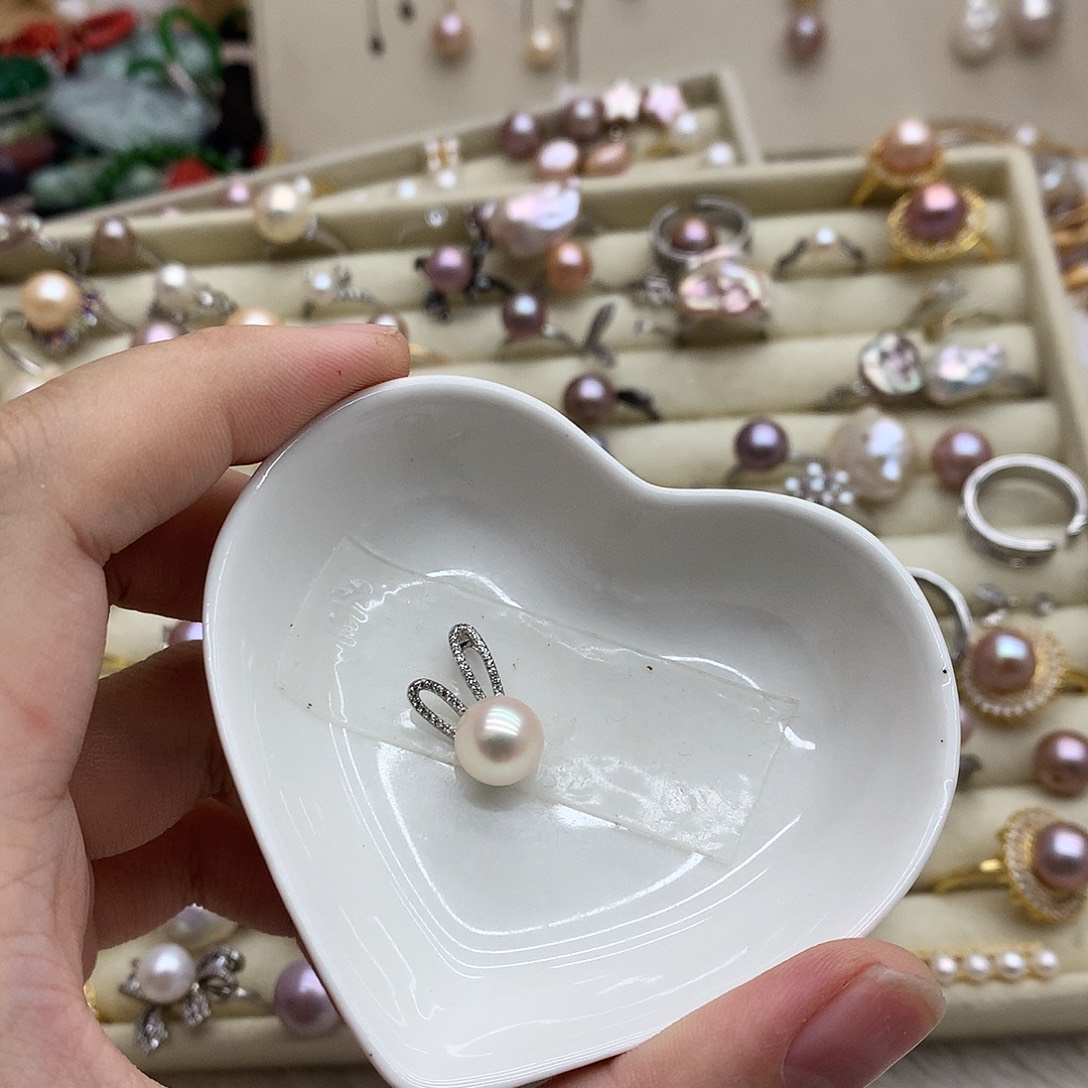 淡水珍珠颈饰银S925镶嵌