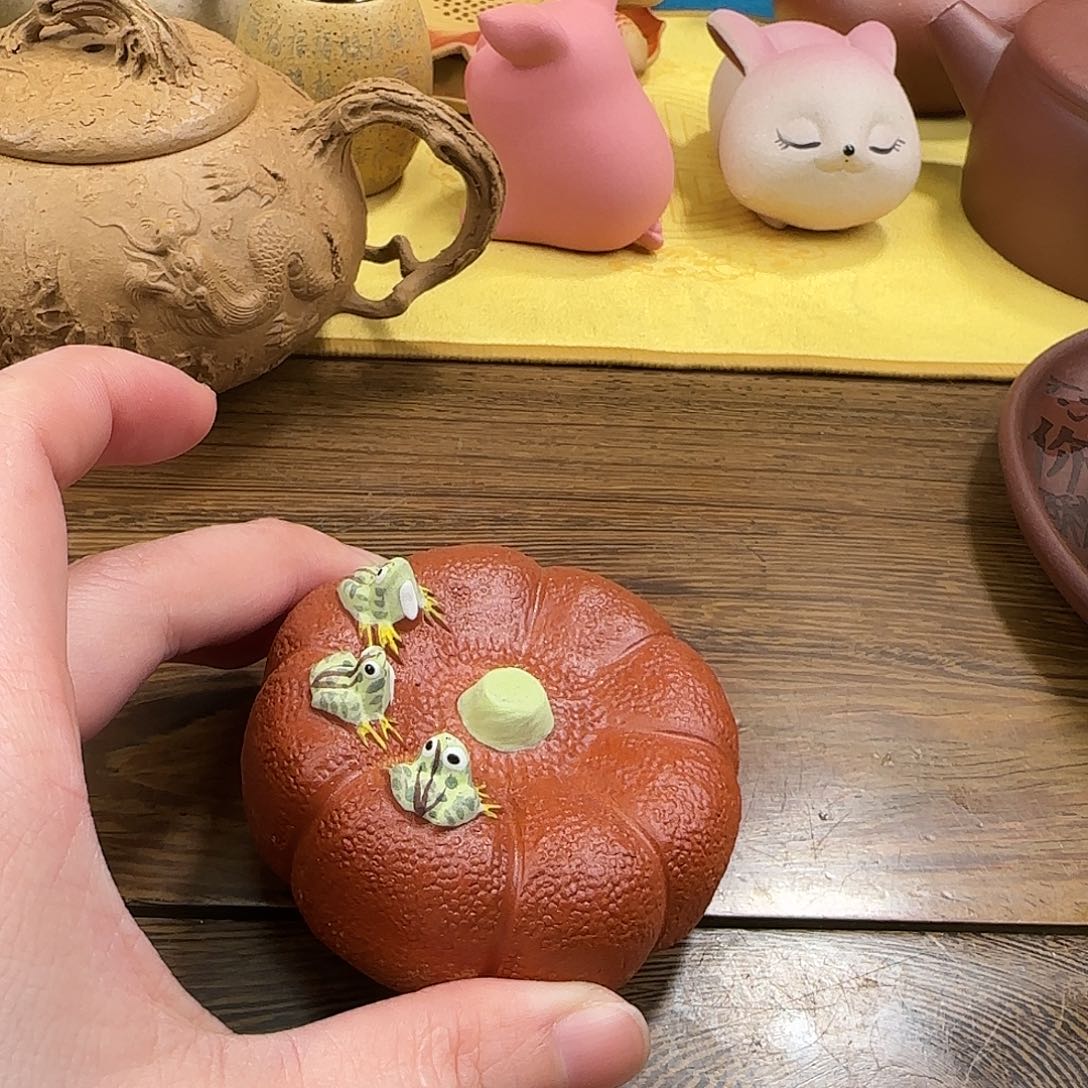 紫砂茶壶南瓜青蛙