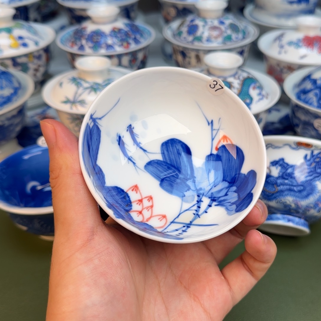 彦祖纯手工手绘茶具37