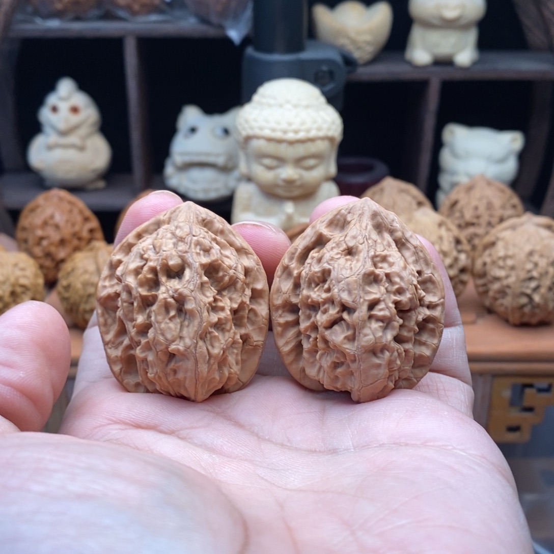 把件文玩核桃35+玉观音