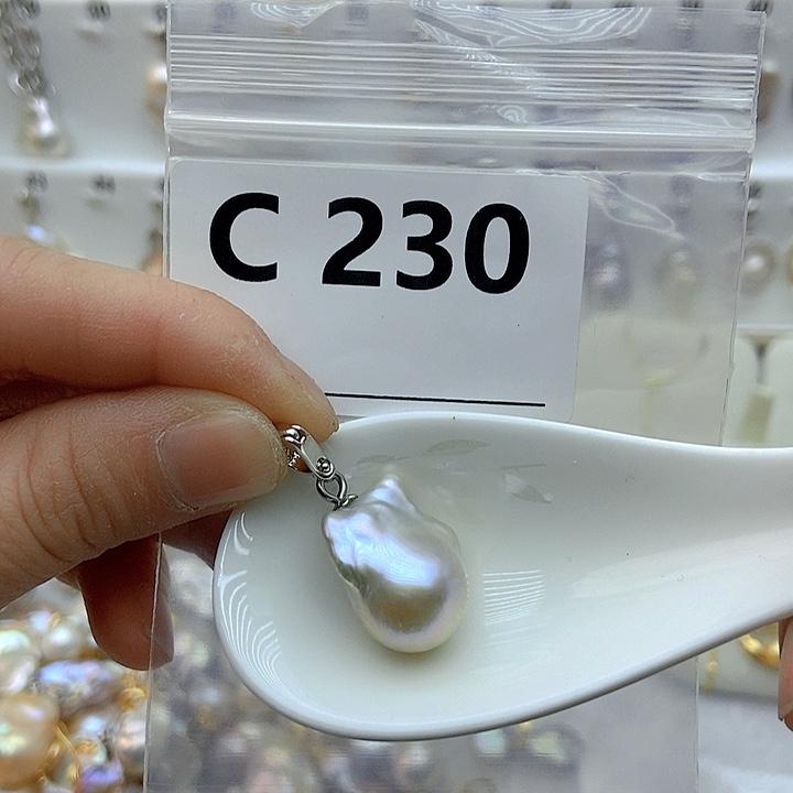 淡水珍珠颈饰银S925镶嵌