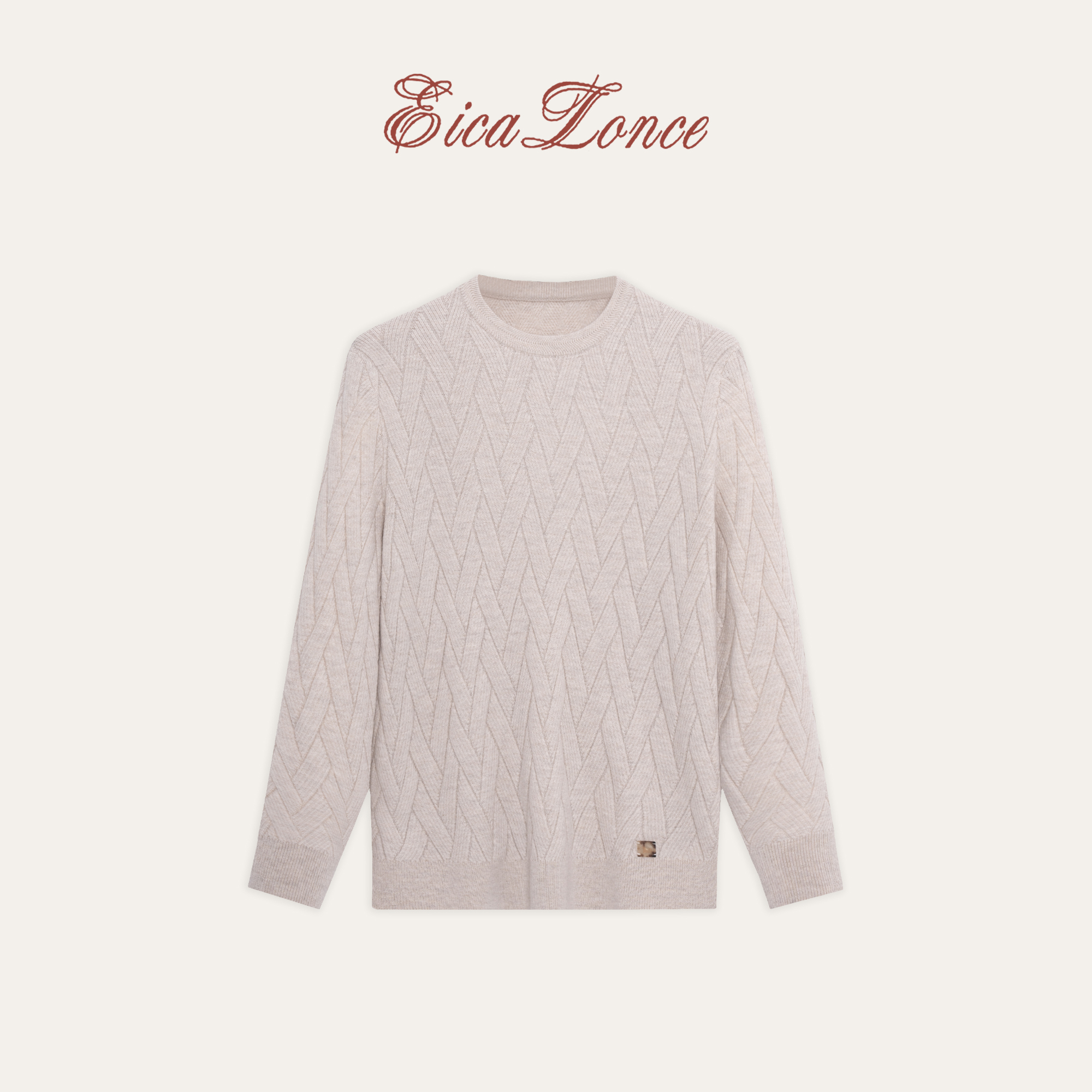 意卡伦萨【秋冬季重磅新品】绵羊毛针织衫长袖SN80255