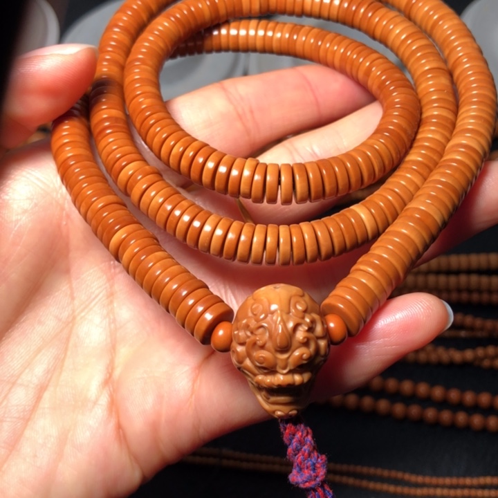 手串/手链橄榄核直切8兽面三通