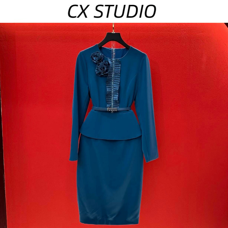 编码65 经典收腰轻奢气质时尚春夏季连衣裙(定制女装）TG235