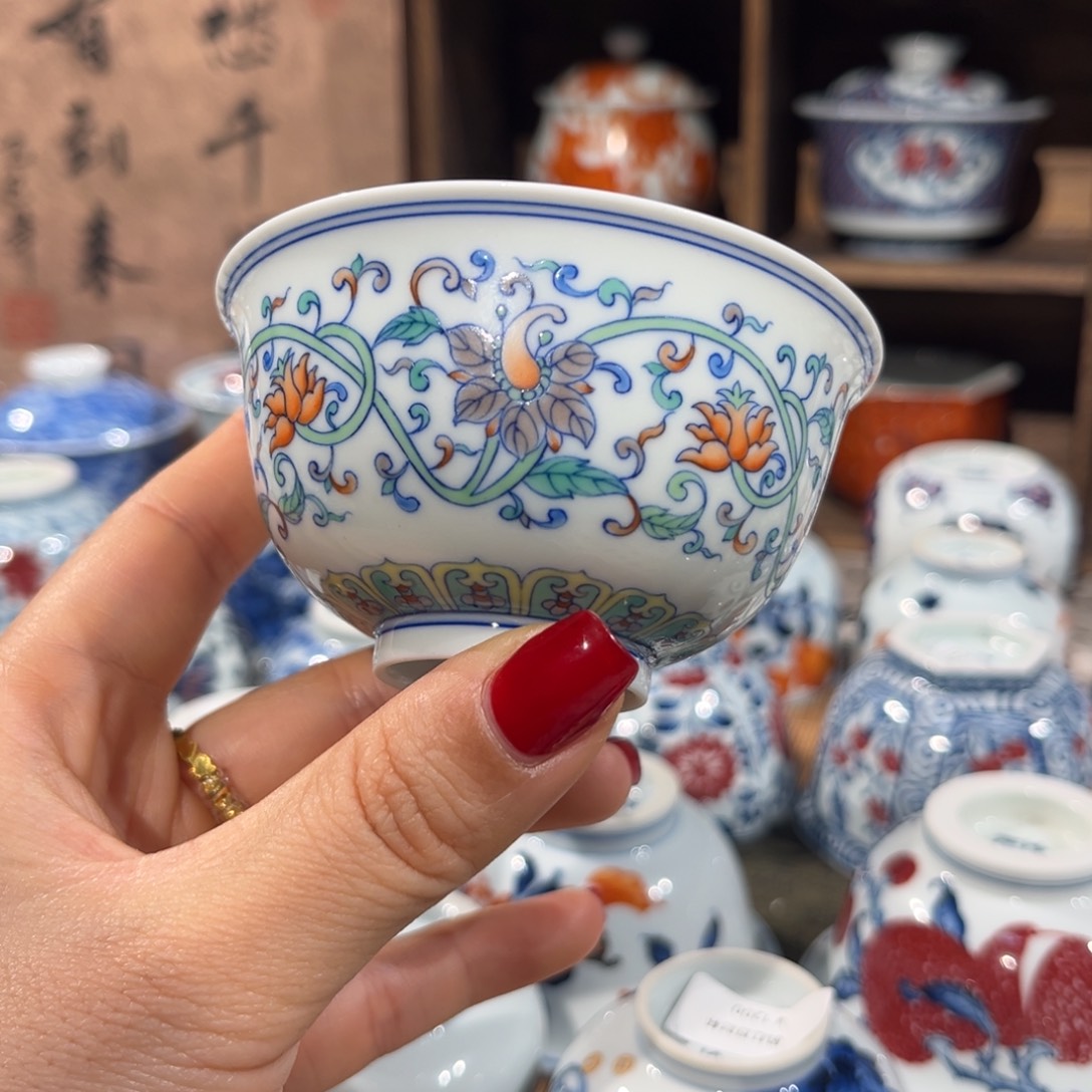 杯子陶景德镇陶瓷主人杯