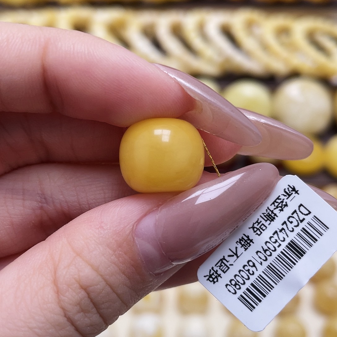 琥珀未镶嵌裸石14.4*12mm氧化款老型