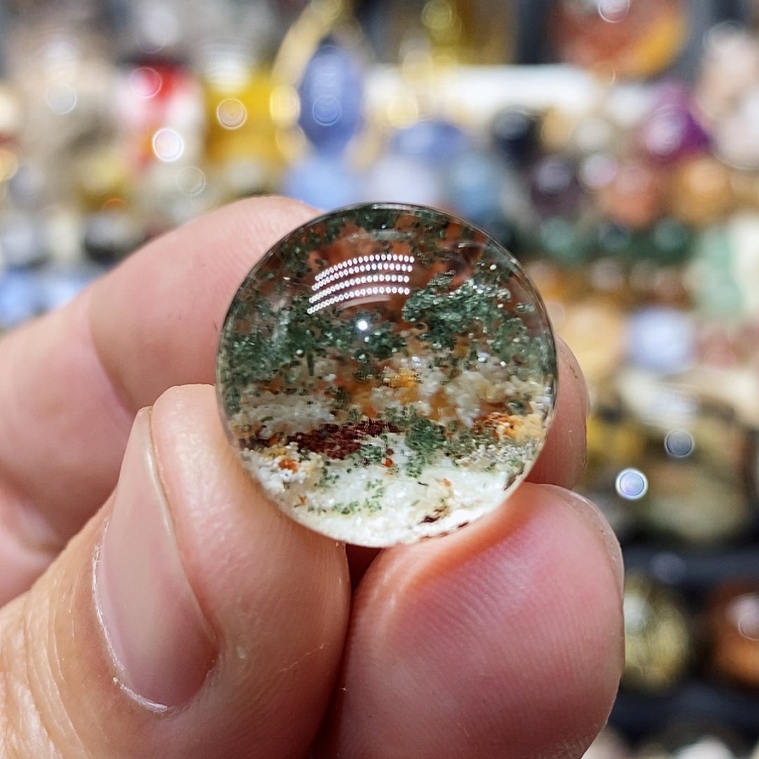 水晶单珠17.8 mm未镶嵌天然精致水晶单珠