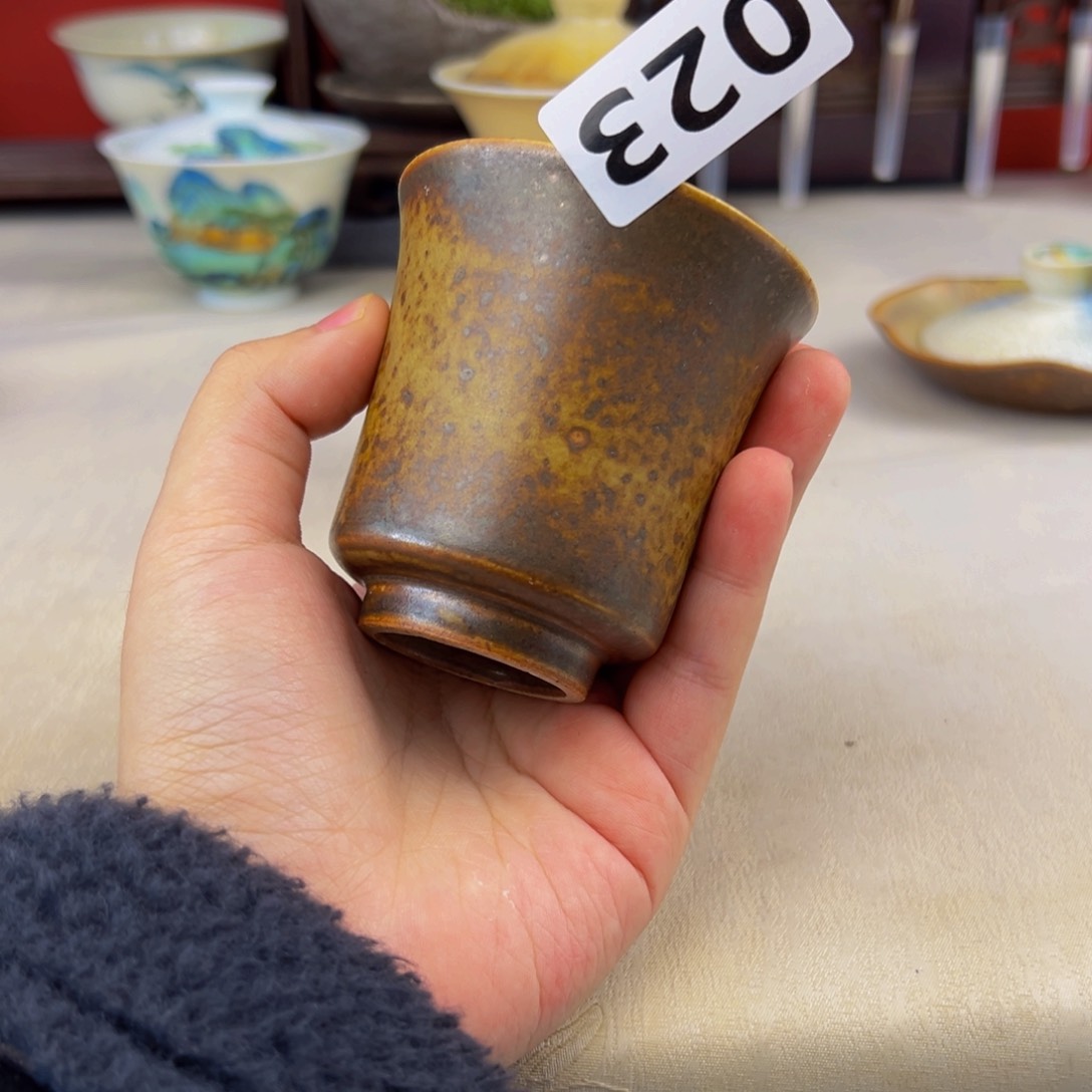 杯子纯手工柴烧主人杯