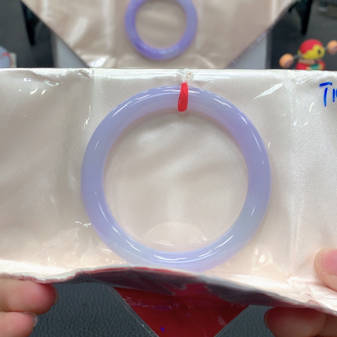 翡翠未镶嵌手镯54圆20号链接