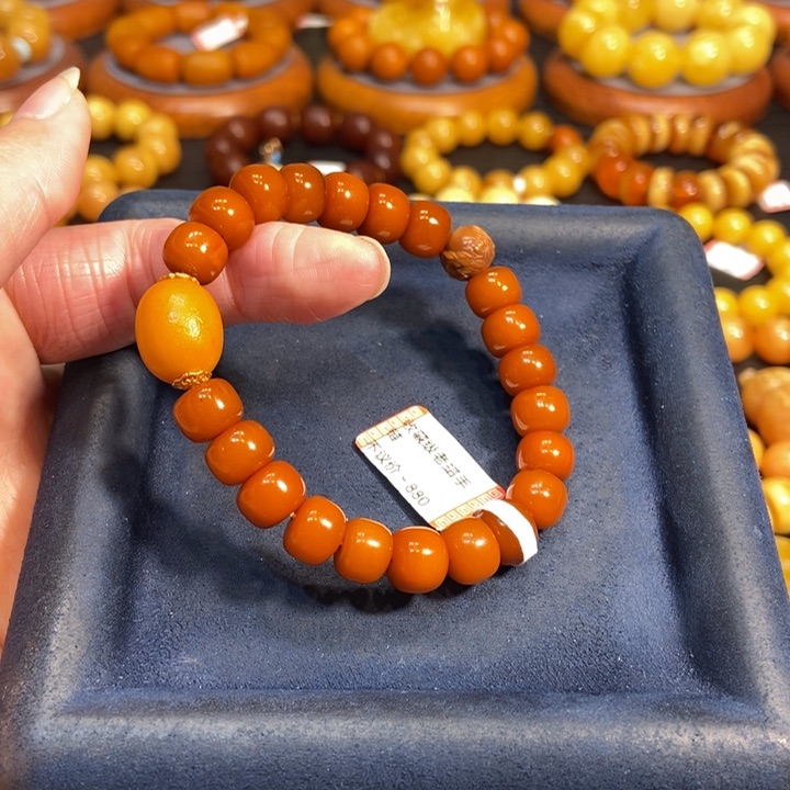 蜜蜡手链未镶嵌蜜蜡