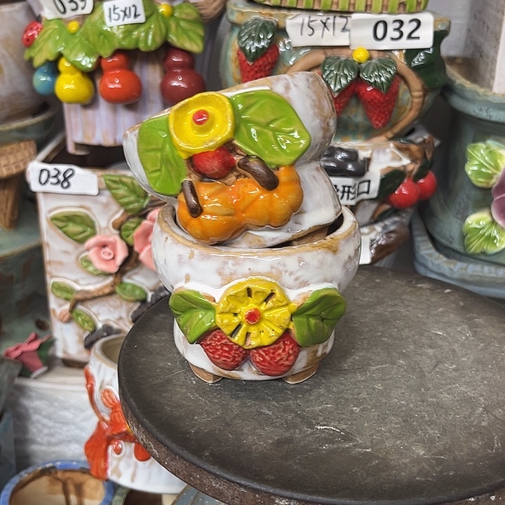 粗陶材质多肉花盆