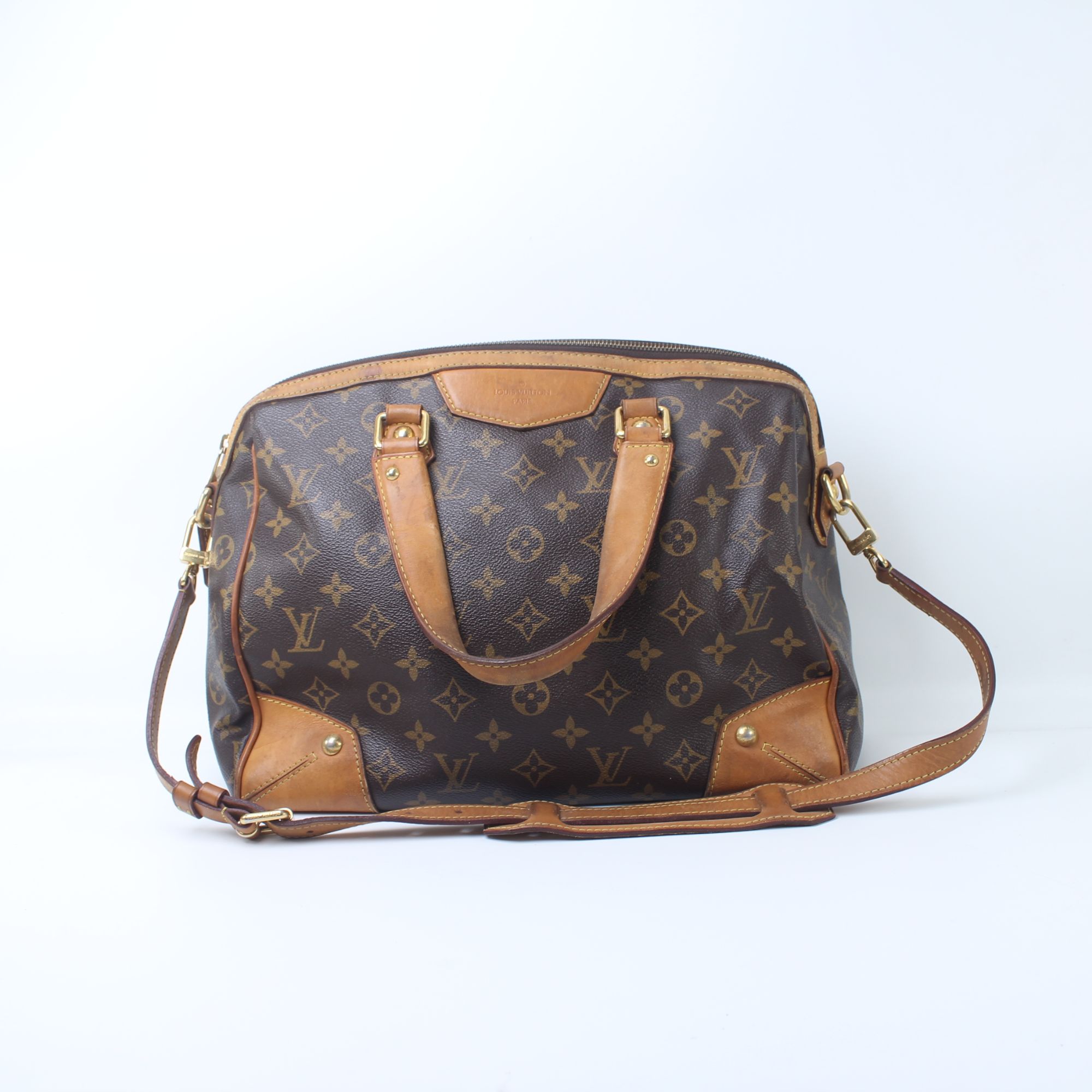 90新 LouisVuitton/路易威登 AR0191老花小号机场包单肩斜挎包