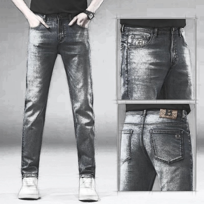 【K9822】男款重工时尚直筒牛仔裤