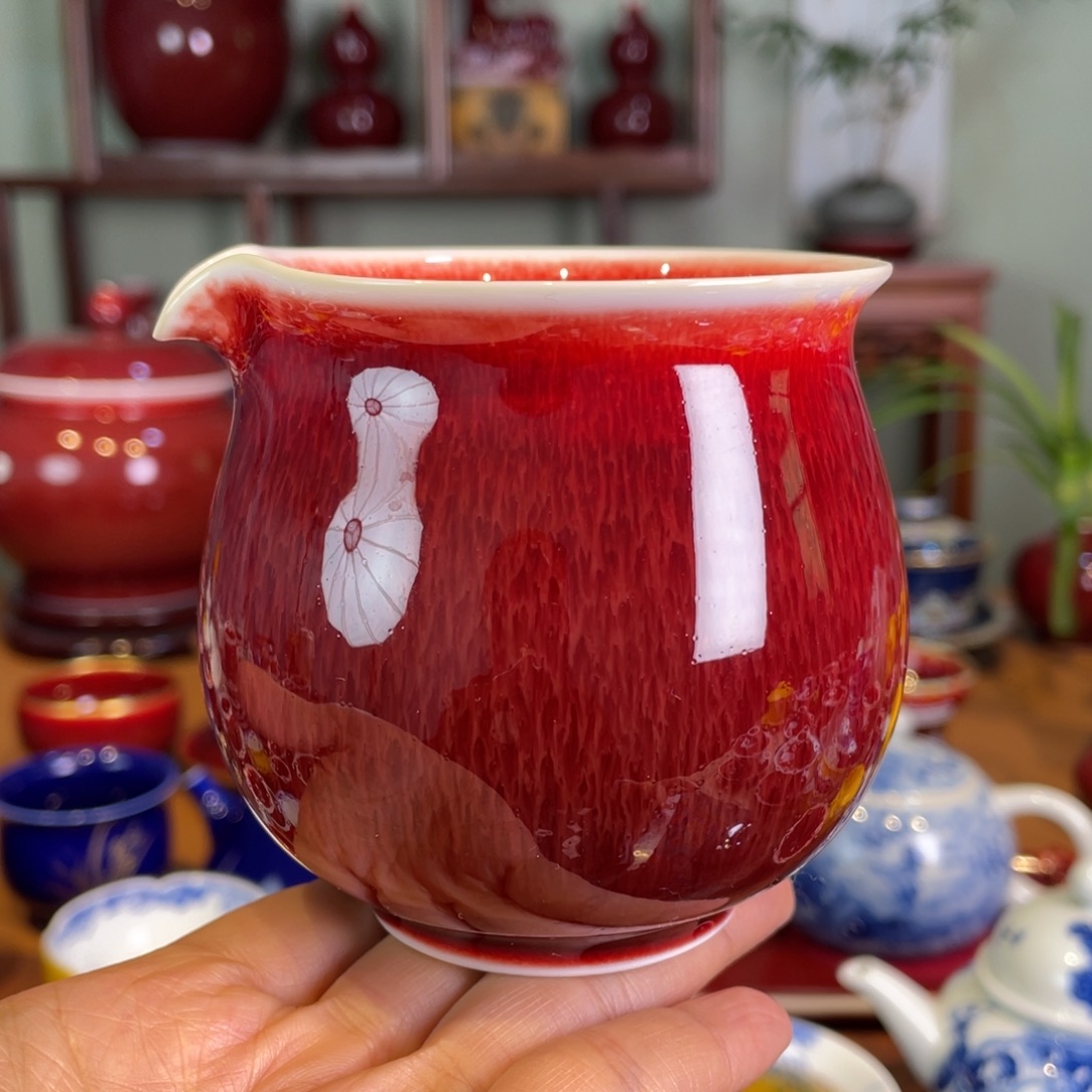 清欢雅玩原矿郎红公道杯