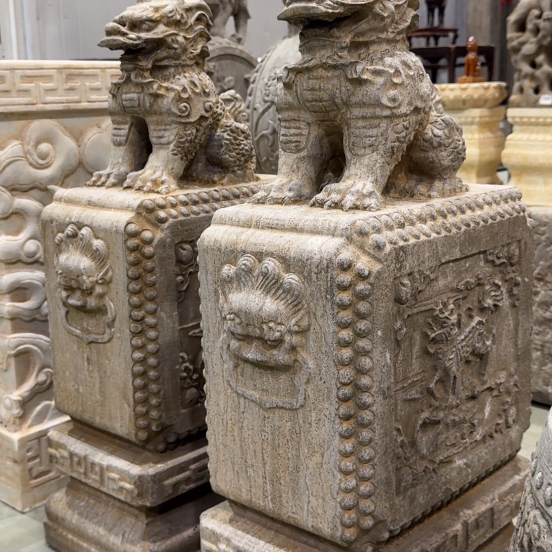 襄***哥石材官方认证老石雕不包邮