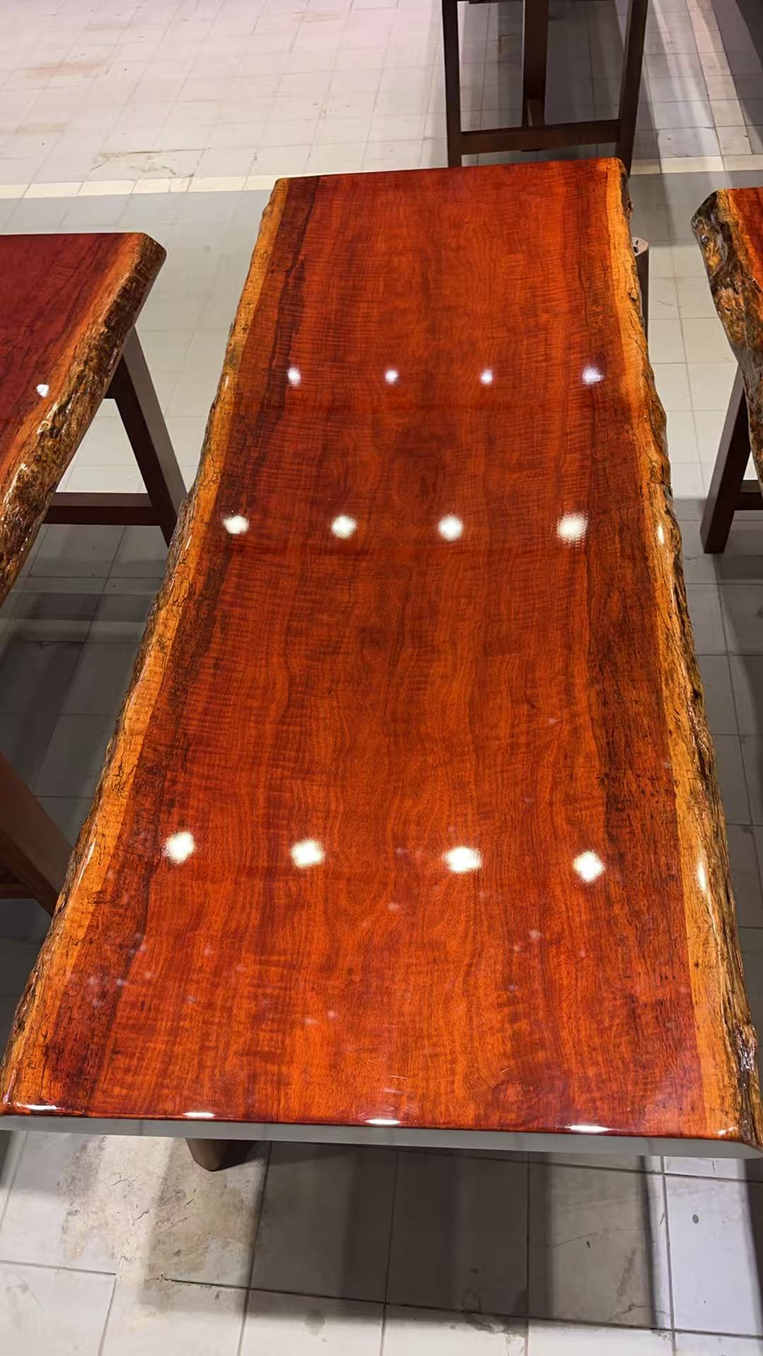 刚果实木大板可作茶桌书桌办公桌