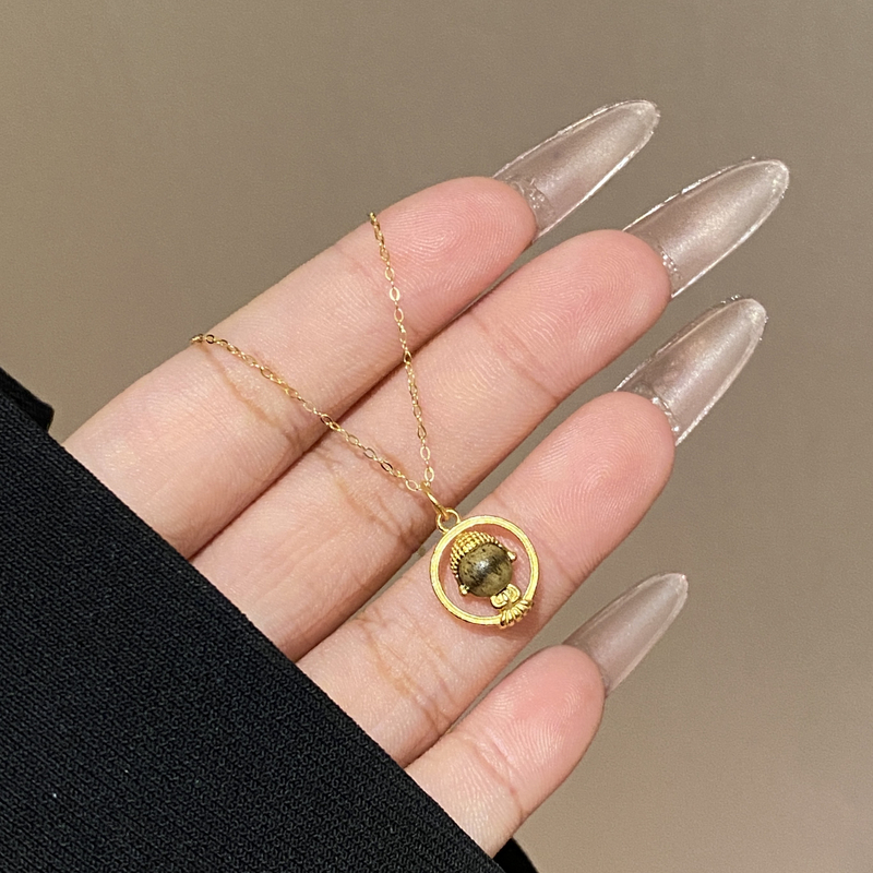 精致新中式百搭设计无相佛项链A3552