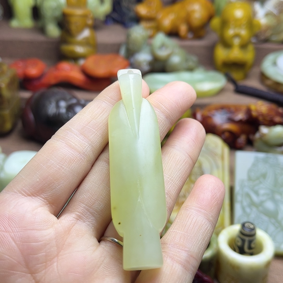 白玉菩提吊坠36。。