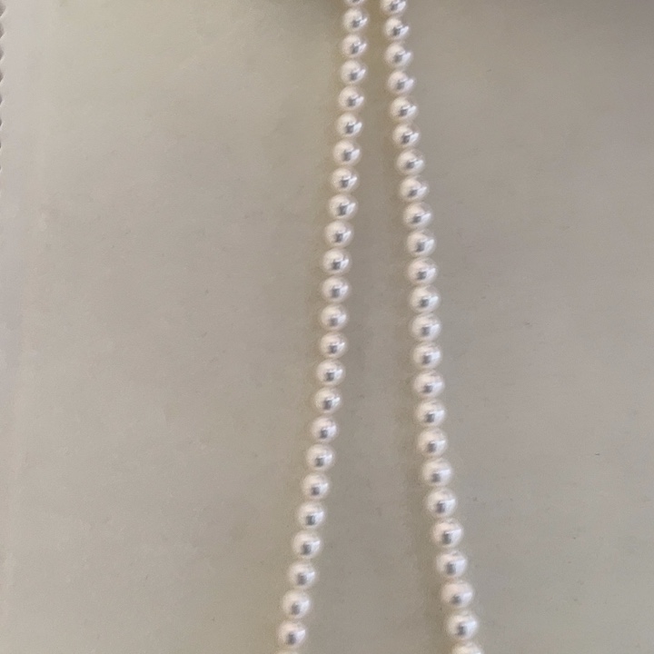 淡水珍珠银S925镶嵌颈饰6-7