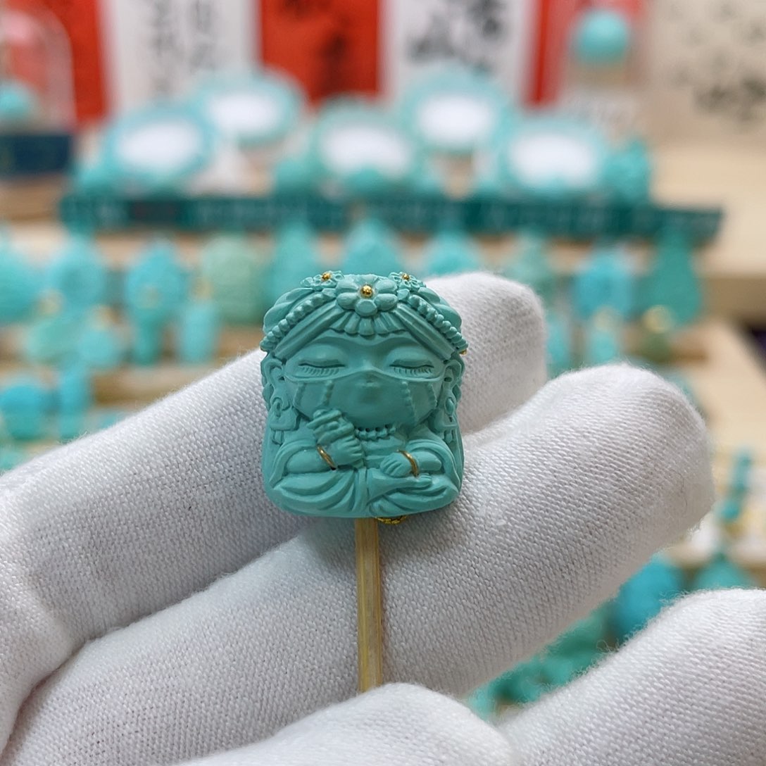 绿松石珠宝奇石未镶嵌