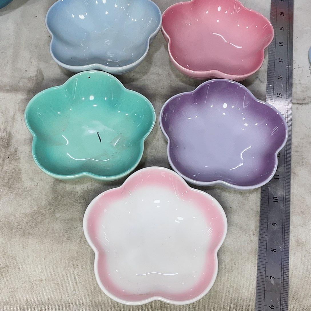瓷片微瑕陶瓷餐具家用 两个精品