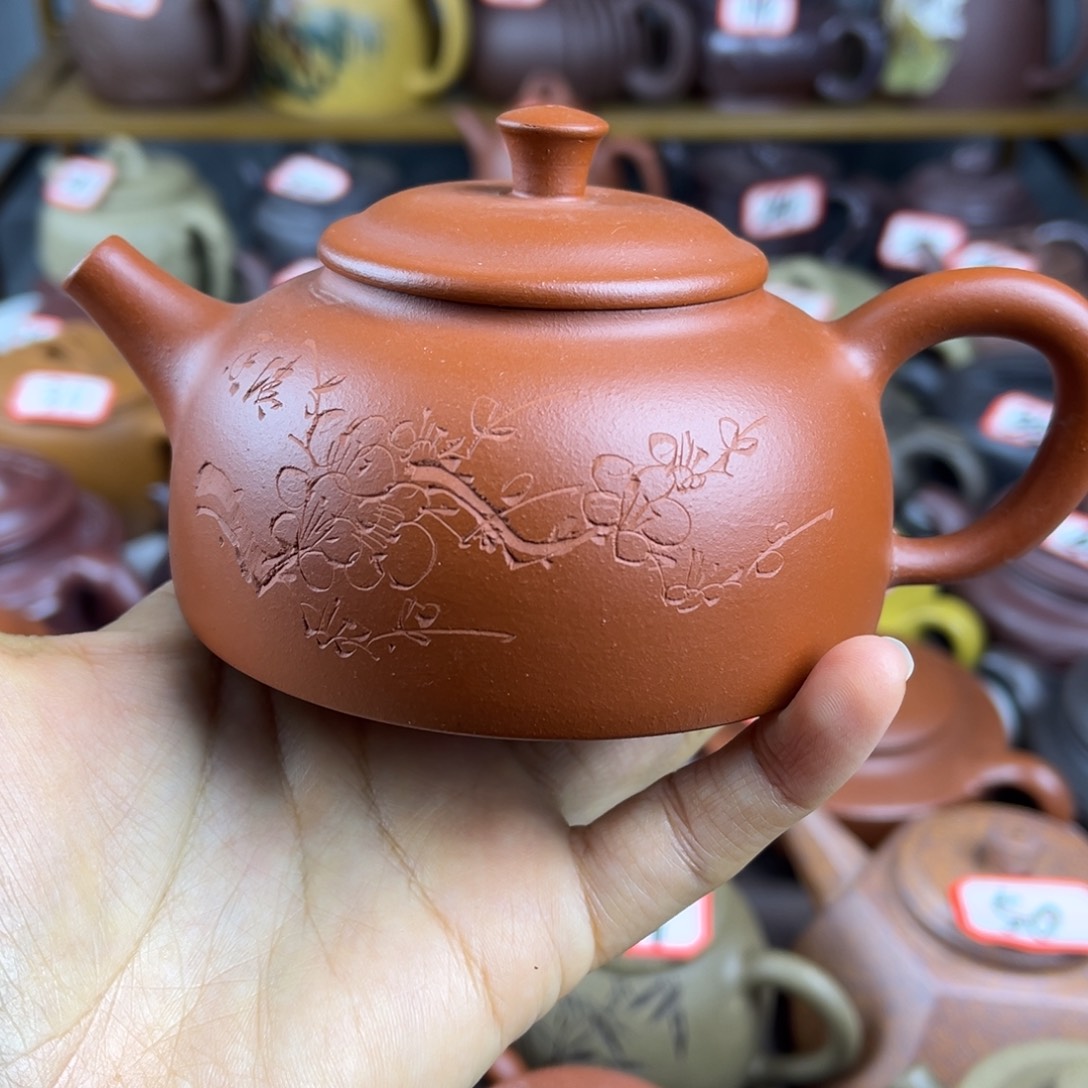 紫砂茶壶宜兴紫砂壶微瑕鼓包的扭划痕