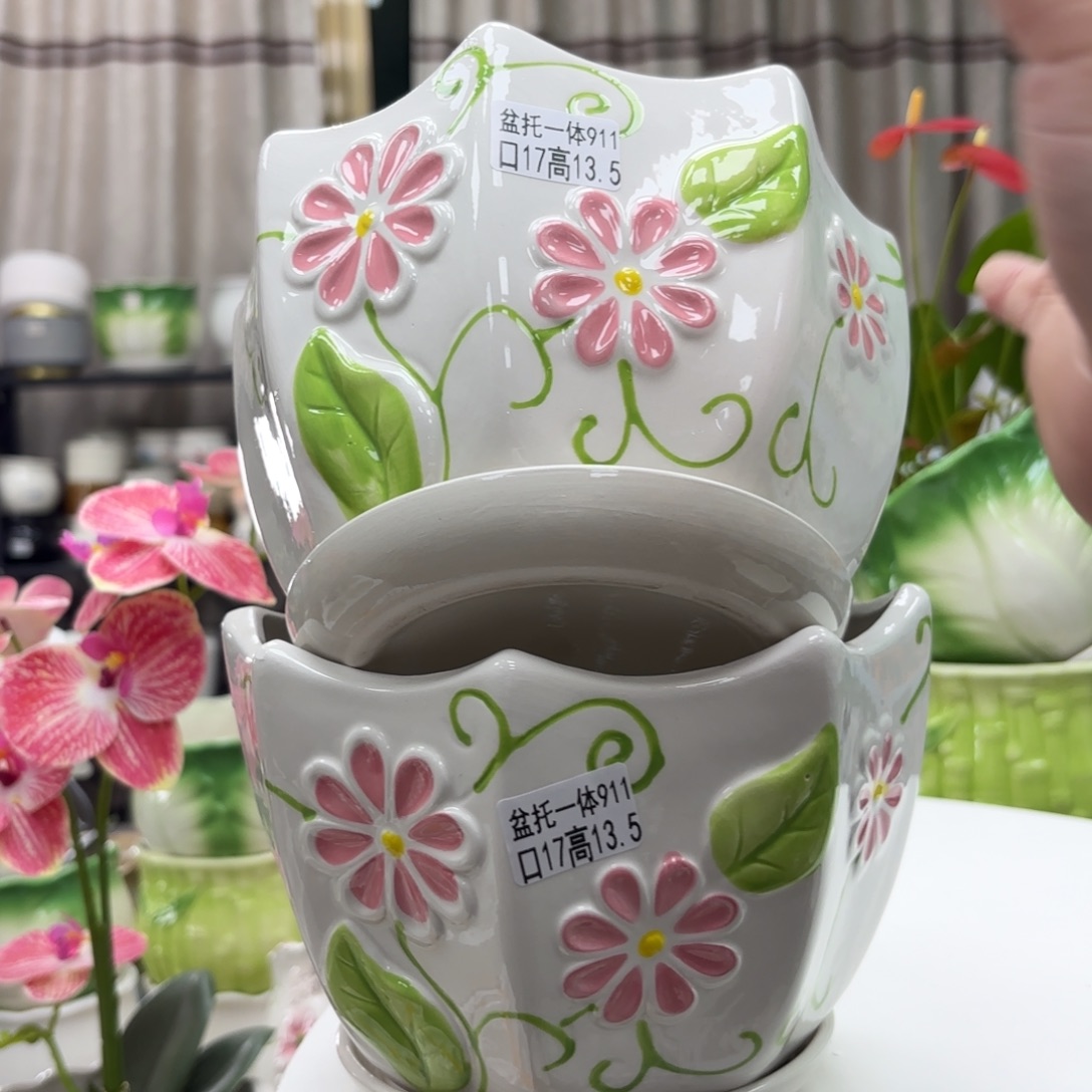@夏西陶瓷花盆@@5911