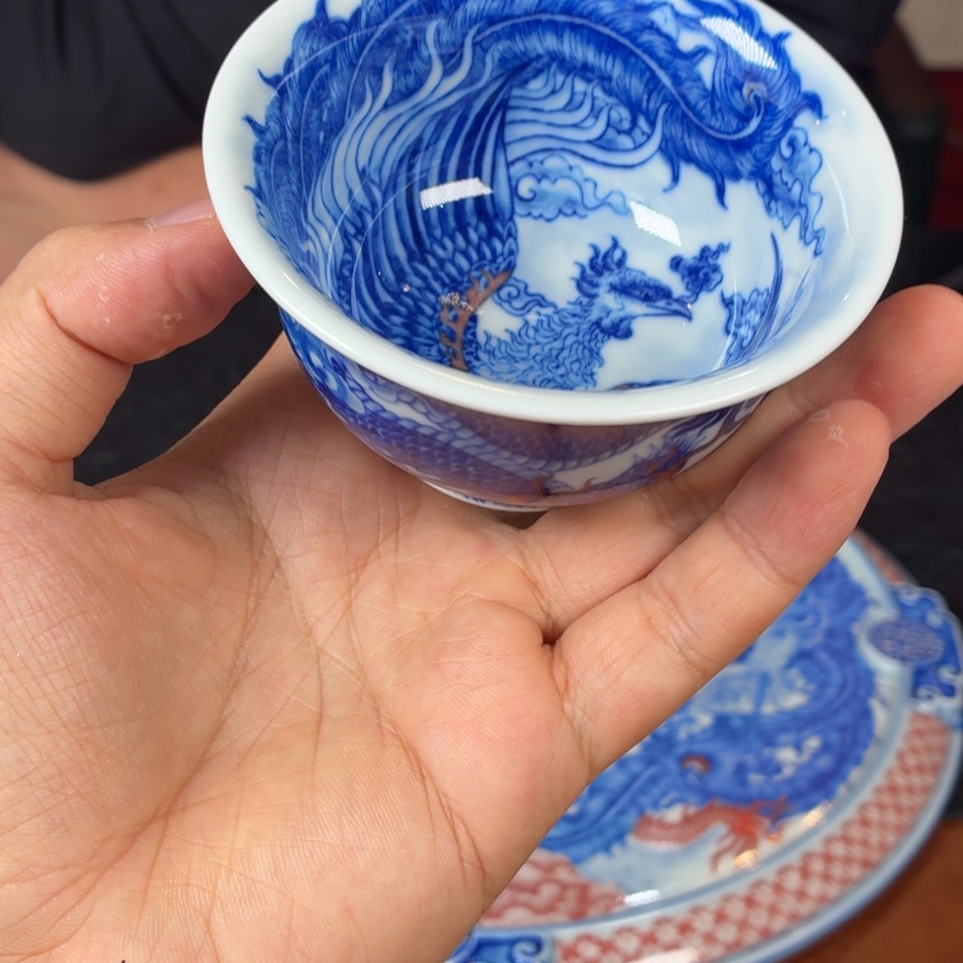 杯子瓷瓷姑娘景德镇陶瓷艺术