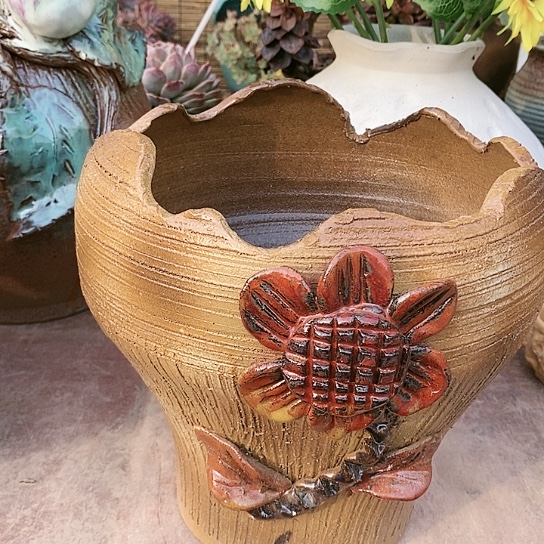 【闪购商品】紫砂花盆24.24花盆花盆