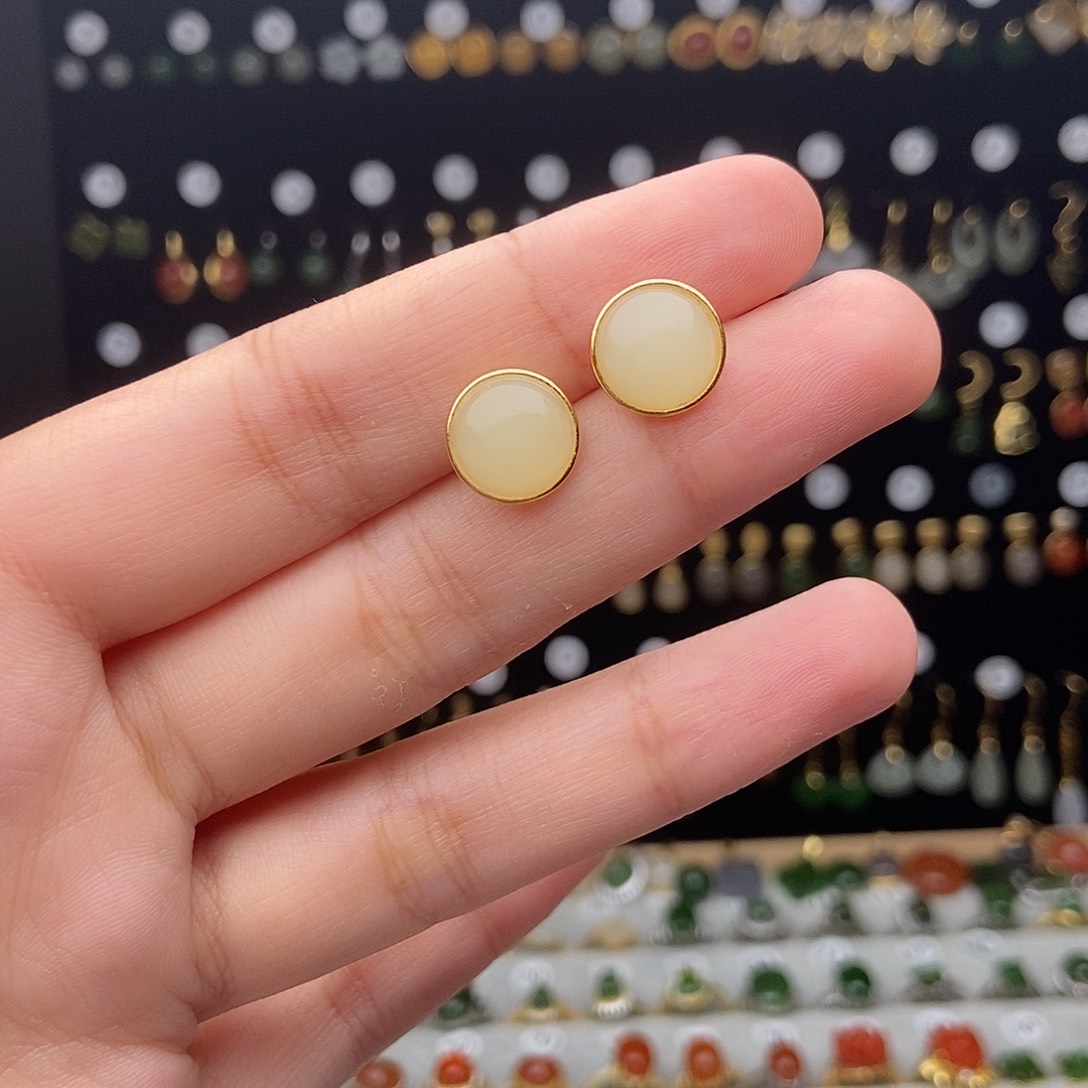 和田玉银S925镶嵌颈饰