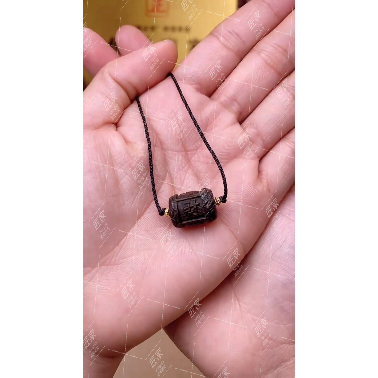 增香沉香木质蕾蕾BQ陳水雕刻财源滚滚（纹理随机）