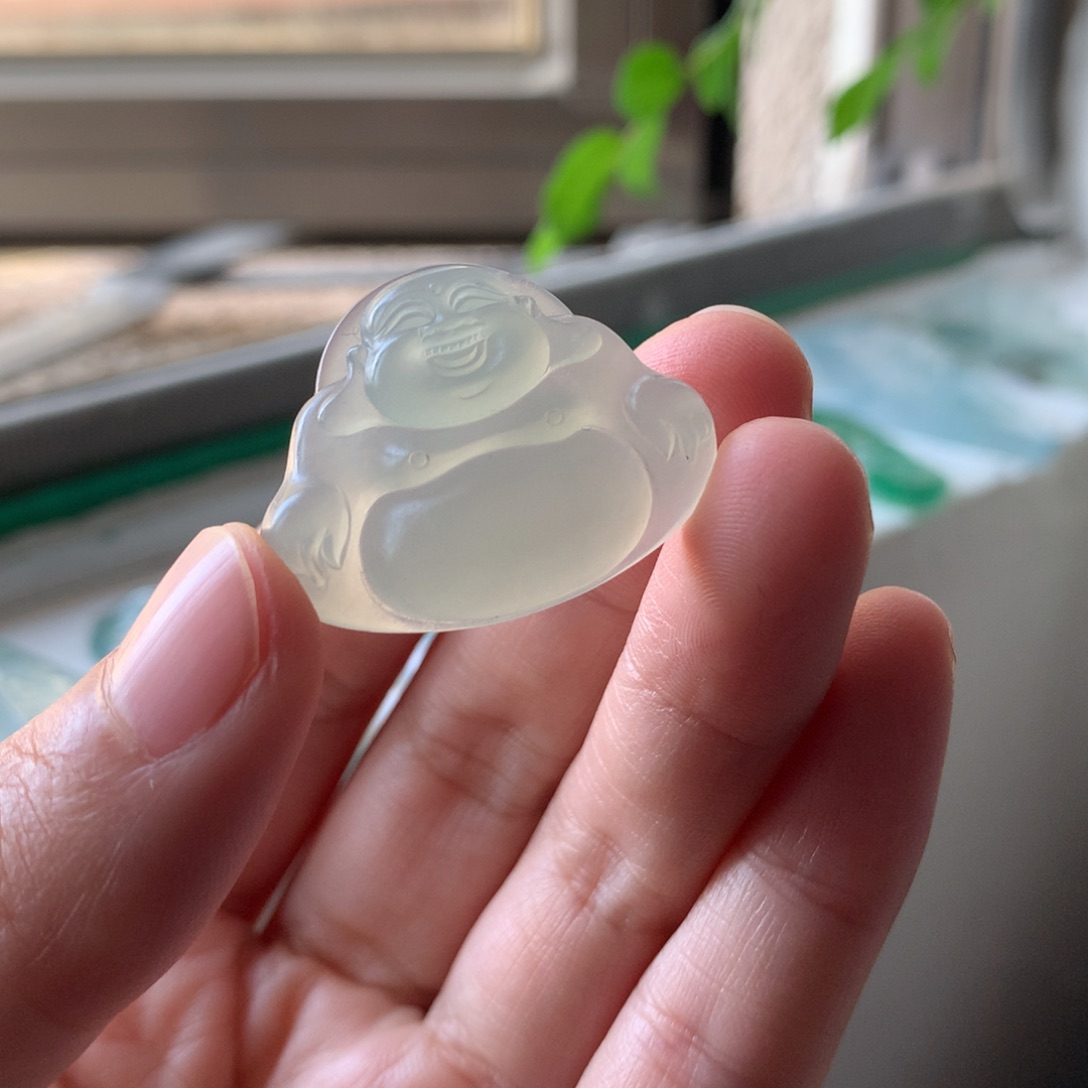 定制翡翠未镶嵌天然缅甸翡翠A货毛货正装佛