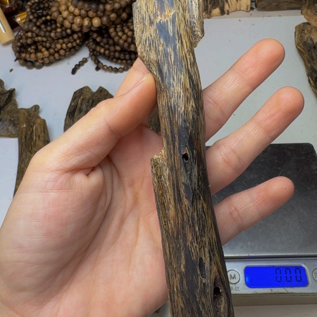 不***头沉香沉香碎屑绿棋虫漏32克