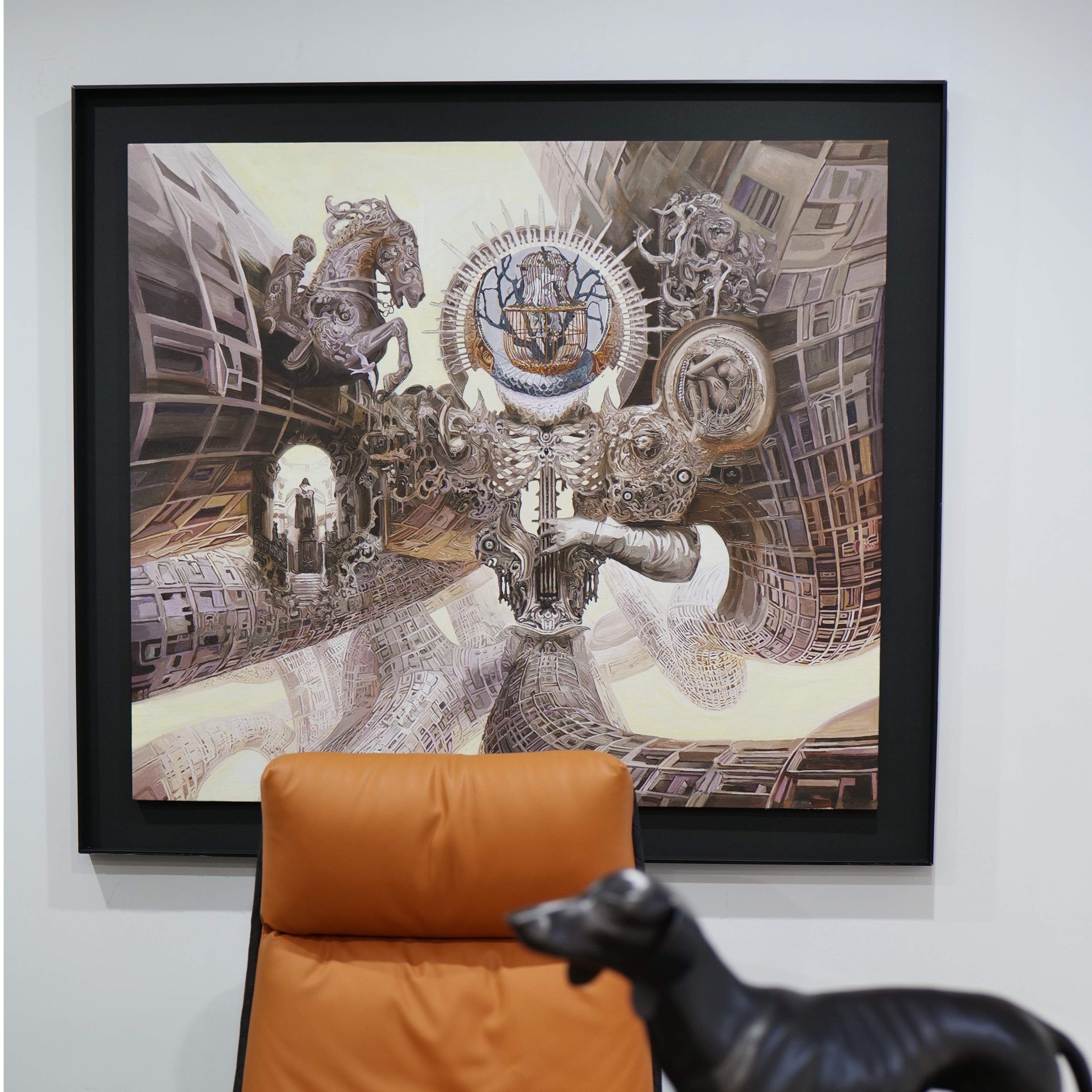 蹬红走绿｜王凯 当代艺术家 巴洛特 艺术版画/ 东西方融合元素作品