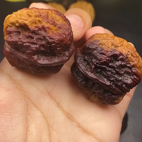 文玩核桃把件38尺七彩蛤蟆
