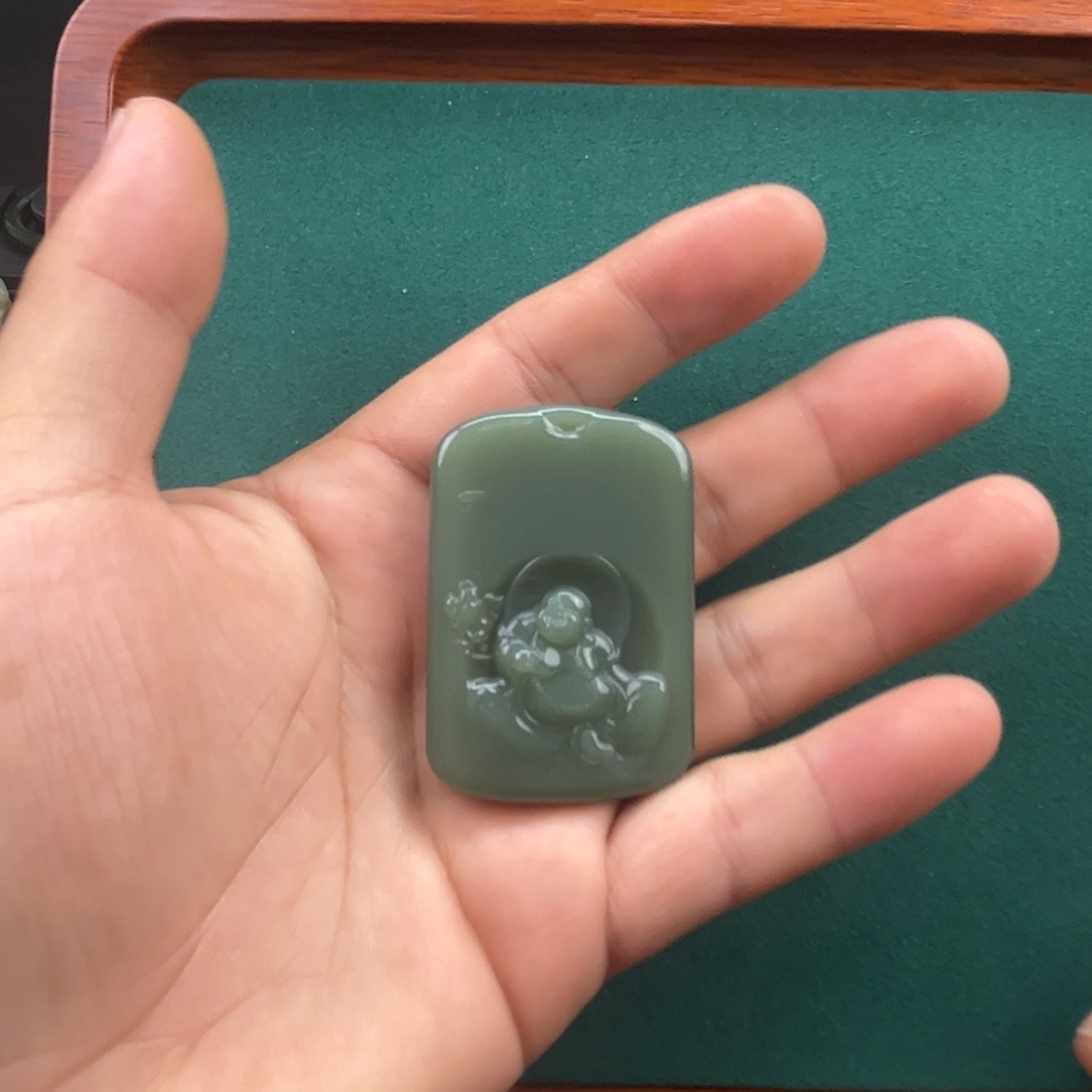 和田玉未镶嵌挂件