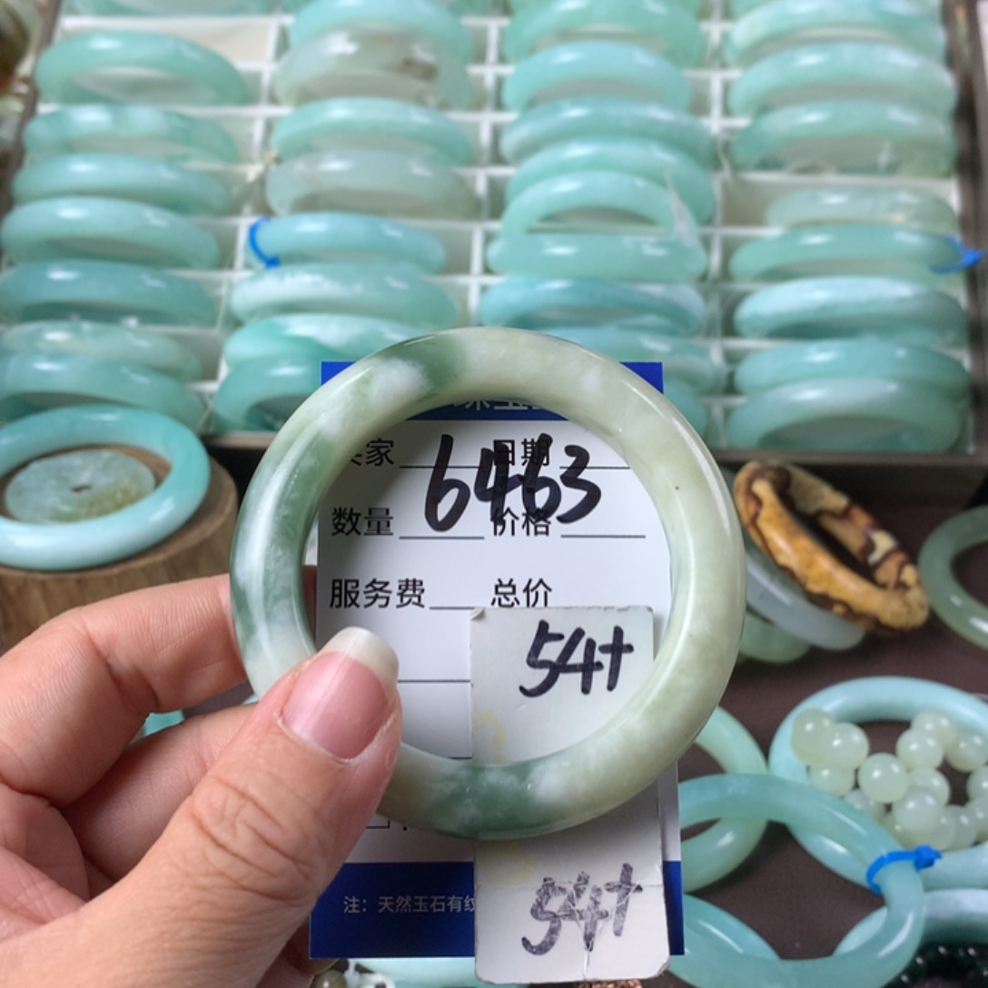 蛇纹石玉手镯未镶嵌6463