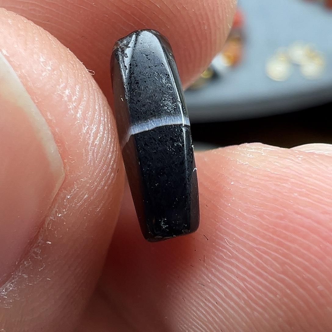 玛瑙/玉髓未镶嵌珠宝半成品x8   11.3×3.8