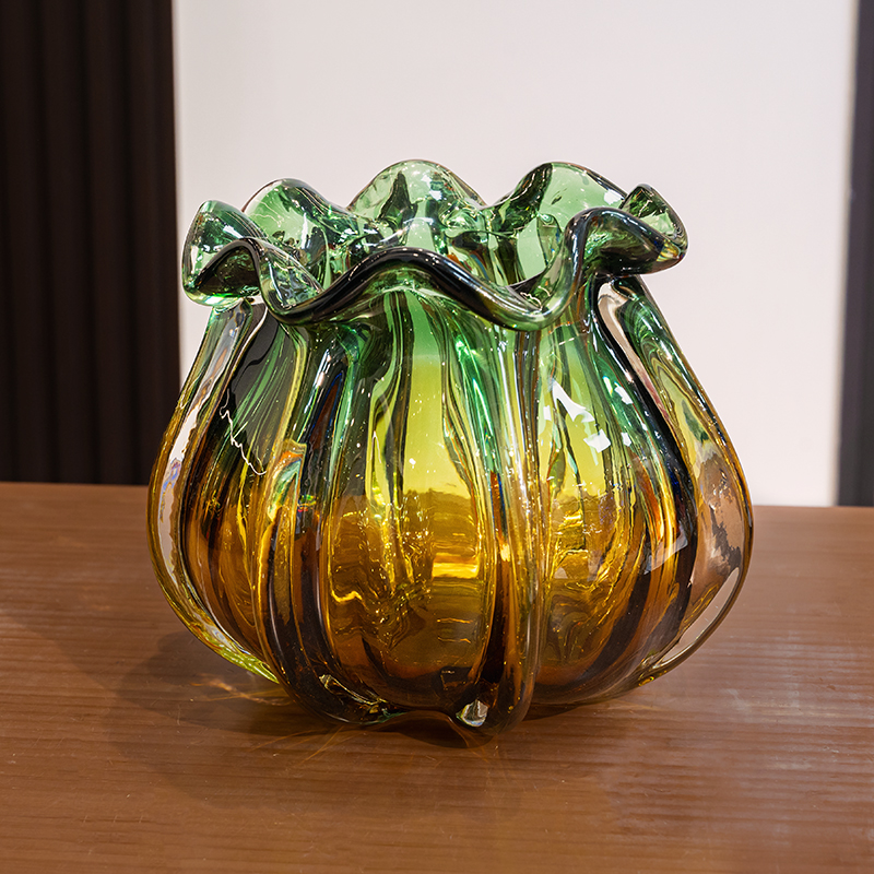 L834琉璃花瓶餐桌上专用花瓶时尚插花水培花瓶装饰家居装饰花瓶