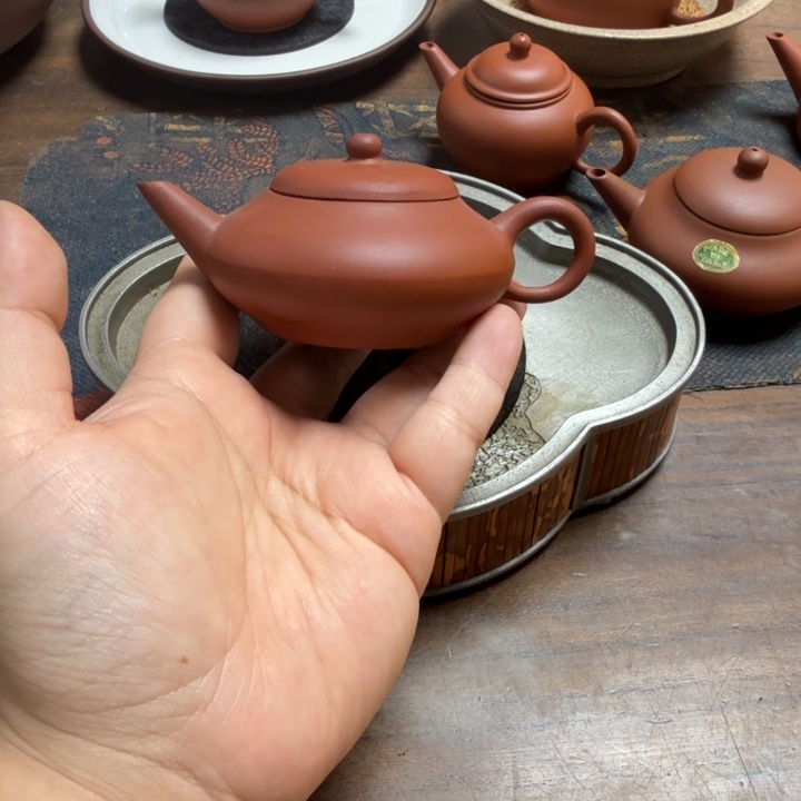 ****茶壶紫砂红泥大溪汤婆
