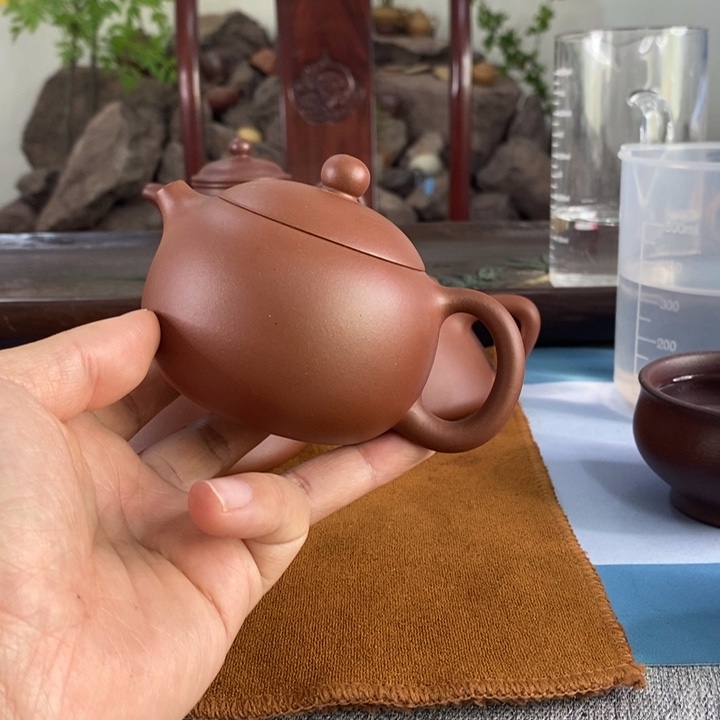 紫砂茶壶宜兴红皮龙220不提不换微瑕
