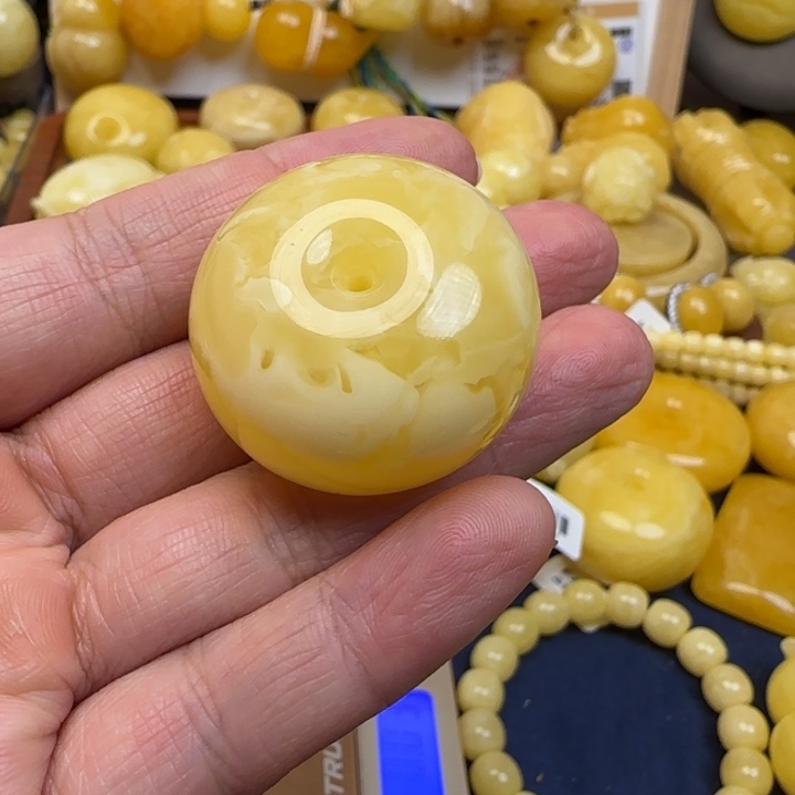 蜜蜡未镶嵌毛衣链天然蜜蜡