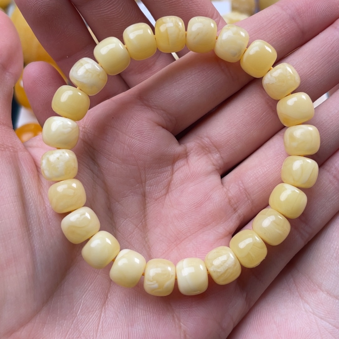 蜜蜡未镶嵌珠宝奇石微瑕9.2mm